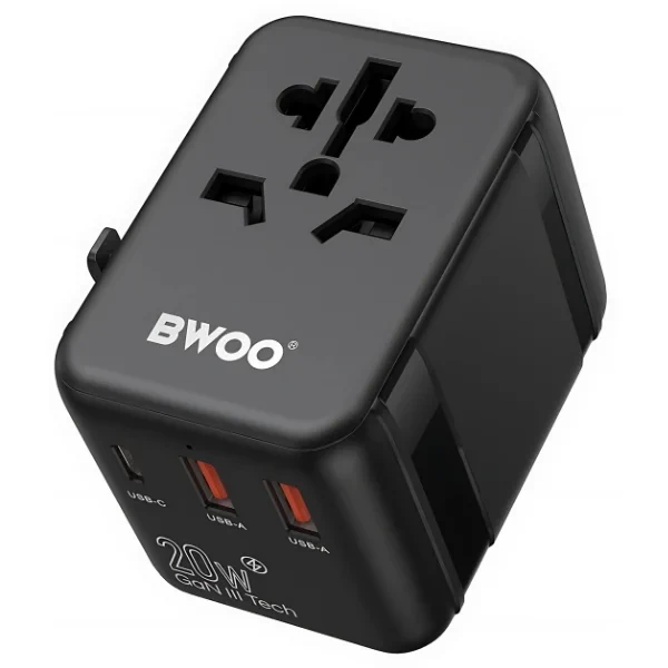 BWOO New Arrivals UK EU AU US Plug Multifunction Chargers PD 20W